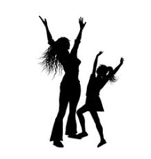 African american super hero mom with child silhouette on a white background happy african american family mom reads book for son and daughter mother's day card flat illustration african american happy family. Mother Daughter Silhouette Vector Images Over 6 000