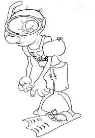 The zombies come out of their graves and come back to tease the feet of nice children. Snorkel Zombie Coloring Pages Plants Vs Zombies Coloring Pages Coloring Pages For Kids And Adults