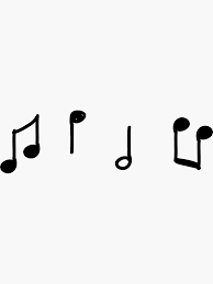 Music note sticker illustrations & vectors. Sticker Music Note Redbubble