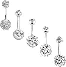 Some of the technologies we use are necessary for critical functions like security and site integrity, account authentication, security and privacy preferences, internal site usage and maintenance data, and to make the site work correctly for browsing and transactions. Amazon Com 14g Belly Button Rings Shiny Cz Navel Rings Surgical Steel Curved Barbell 10mm Mixed Style Cute Belly Rings For Girls Women 5pcs Sliver Clothing