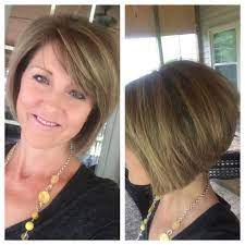 Short Layered Bob Hairstyle Stacked Back Angled Sides Inverted Bob Hairstyles Inverted Bob Haircuts Angled Bob Hairstyles