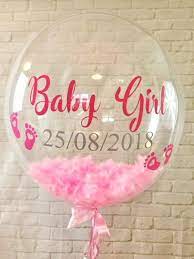 Personalised Gender Reveal Balloon Welcome Baby Party Gender Etsy Uk Gender Reveal Balloons Personalized Balloons Balloons