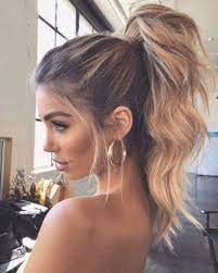 43 Pretty Hairstyles Ideas To Try Asap Easy Hairstyles High Ponytail Hairstyles Ponytail Hairstyles Medium Hair Styles