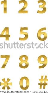 One Two Three Four Five Six Seven Eight Nine One Two Three Four Five Six Seven Eight Nine Zero Hash Star Golden Number Key Pad Golden Number Vector Vector Art