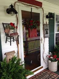 Primitive Porch Decor Some Day We Will Have Our Dream House Front Porch Decorating Country Front Porches Spring Porch Decor