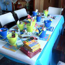 Kids Craft Table At Baby Shower Will Prob Be An Unknown Of Kids But Maybe Something Baby Shower Crafts Baby Shower Kids Activities Baby Blocks Baby Shower