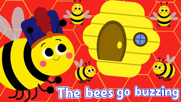 The Bees Go Buzzing - Nursery Rhymes & Kids Songs