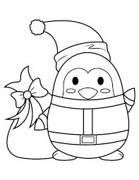 This compilation of over 200 free, printable, summer coloring pages will keep your kids happy and out of trouble during the heat of summer. Printable Christmas Penguin With A Bag Of Toys Coloring Page