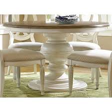 Kitchen tables get hammered over time. Universal Furniture Summer Hill Round Wood Dining Table In Cotton White 987656