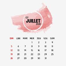 July Frensh Calendar Clipart Png Vector Element Vector And Png Calendar Clipart Calendar Design Template Calendar