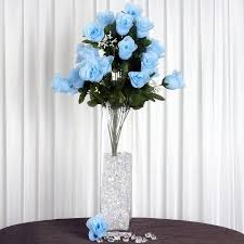 Free delivery and returns on ebay plus items for plus members. Efavormart 96 Extra Large Artificial Roses Buds Bushes For Diy Wedding Bouquets Centerpie Diy Wedding Bouquet Tiffany Blue Weddings Rainbow Wedding Decorations