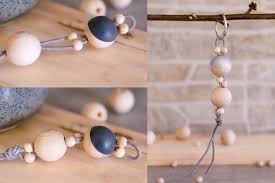 Diese anleitung beschreibt die klassische variante der perlenketten: Panama Quadrat Diy Schlusselanhanger Aus Holzperlen