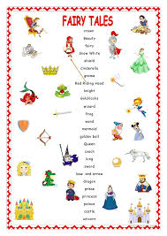 Fairy Tales Matching Fairy Tales Kindergarten Worksheets Fairy Tales Preschool