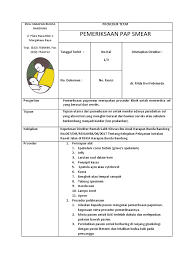 Pemeriksaan ginekologi dan pap smear 2 edit. Sop Pemeriksaan Pap Smear
