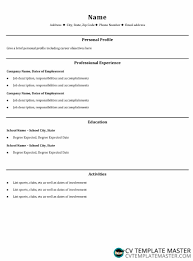 They tend to be full of very broad statements that don't say the other problem with having profiles on graduate cvs is that the career goals are too broad. College Graduate Cv Template Cv Template Master