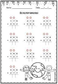 Atividade Adicao Com Reagrupamento Atividades De Matematica 3ano Fichas De Exercicios De Matematica Atividades De Matematica Divertidas