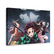 Amazon.com: YOLANCH Anime Poster Kimetsu No Yaiba Porn Posters Canvas  Poster Wall Art Gift Print Bedroom Decoration Paintings for House  24×36inch(60×90cm) Frame-style1: Posters & Prints