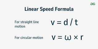 Linear Speed Formula