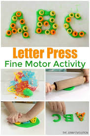 Beaded Playdough Fine Motor Letter Activity For Kids The Jenny Evolution Playdough Activities Activities For Autistic Children Preschool Fine Motor