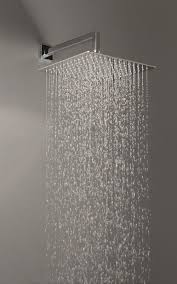 Modern tub by kos of italy combines a whirlpool option with a cascading ceiling mounted shower head that doubles as a soothing mood light. Spring Sq 600 Top Mounted Shower Head Shower Heads Bathroom Style Modern Bathroom Design