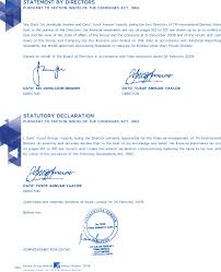 A statutory declaration is a legal document defined under the law of certain commonwealth nations and in the united states. Axiata Annual Report 2008