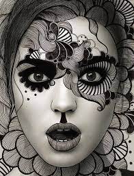 See more ideas about portrait, portrait photography, black and white portraits. Black And White Drawing Mixed With Photography Art Face Art Drawings