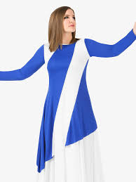 womens asymmetric worship tunic