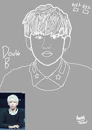 How can bambam be so cute and hot at the same time. Bambam Double B Line Art Trace Gayly21 Illustrations Art Street