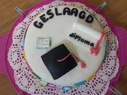 Diploma Geslaagd Taart Cake Desserts Food