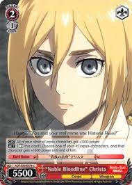 / an op gui for attack on titan: Noble Bloodline Christa Aot S50 Ws Tcg Singles Cardmarket