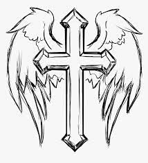 Collection by f c j worthington • last updated 2 weeks ago. Angel Wing Cross Drawings Hd Png Download Transparent Png Image Pngitem