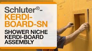 The dimensions (12x20x3½) are for the niche opening. Schluter Kerdi Board Sn Shower Niche Within Kerdi Board Assembly Youtube