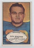 Don Bingham Football Cards