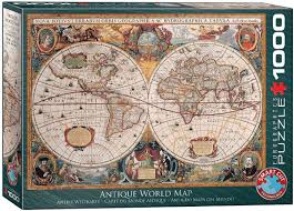 This 1000 piece puzzle, stating deutschland (germany in german) will have you tracing your finger along. Amazon Com Eurographics Antique World Map Puzzle 1000 Piece Toys Games