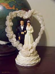 Vintage Coast Novelty Wedding Cake Topper Chalkware 1947 Bride Etsy Cake Topper Wedding Romantic Vintage Cake Toppers Bridal Cake Topper