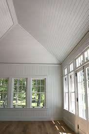 Oldfarmhouse Great Bones Breadboard Panels On Vaulted Ceiling Http Eameshome Com Custommillwork Htm Sunroom Decorating Home Four Seasons Room