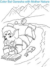 Download the coloring pages below: Ganesh Chaturthi Coloring Page For Kids 6