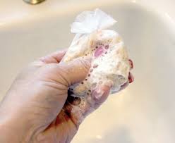 Also, add evoo and baking soda to the mixture. How To Make Your Own Oatmeal Shower Bags Oatmeal Bath Homemade Beauty Products Diy Bath Products