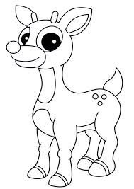 Rudolph jumps out of woods; Rudolph The Red Nosed Reindeer Coloring Pages Reindeer Drawing Rudolph The Red Red Nosed Reindeer