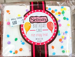 Birthday Rice Krispie Treats Selma S Birthday Cake Rice Crispy Treat Racetrac Crispy Treats Rice Crispy Treats Rice Crispy