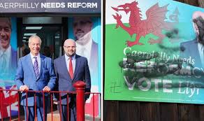 Reform's Caerphilly candidate slams intimidation and vandalism | Politics |  News | Express.co.uk