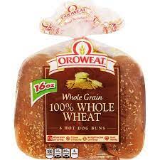 Oroweat 100 Whole Wheat Hot Dog Buns 6 Buns 16 Oz Walmart Com Hot Dog Buns Hot Dogs Whole Grain
