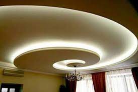 Spirali In Cartongesso Illuminate Idee Controsoffitto Design Del Soffitto Illuminazione Controsoffitto