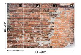 Airstone makes a diy fireplace makeover on a budget a reality! Grunge Brick Wall Wall Paper Mural Buy At Europosters