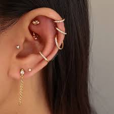 cute ear piercing jewelry impuriaearpiercingjewelry instagram photos and videos in 2021 pretty earrings studs ear piercings tragus different ear piercings
