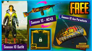 Pubg Mobile Season 10 Get M249 Tier Up Rewards And New Halloween Event Youtube