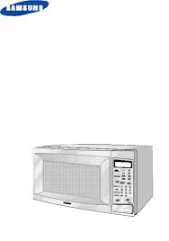 Before starting self clean, make sure you review the warnings and safety precautions in the self clean warnings section. Samsung Mw5592w 20030529145700437 Mw5592