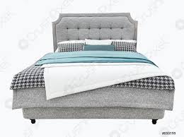 Pont de lit moderne awesome but lit 26 matelas 120 190. De Luxe Gris Moderne Meubles De Lit Avec Rembourrage Capitone Stock Photo Crushpixel