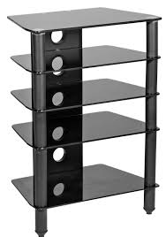 Tower cabinets transmit a mix of tradition and modernism. Ebern Designs Glass 5 Shelf Hi Fi Tower Audio Cabinet Reviews Wayfair