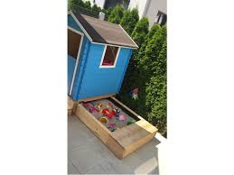 Sandkasten haus mit dach und seitenwanden von meppi. Toom Kreativwerkstatt Spielhaus Mit Ausziehbarem Sandkasten